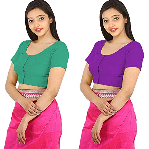 Image of Namita Women's Rubia Cotton Solid Half Sleeve Blouse