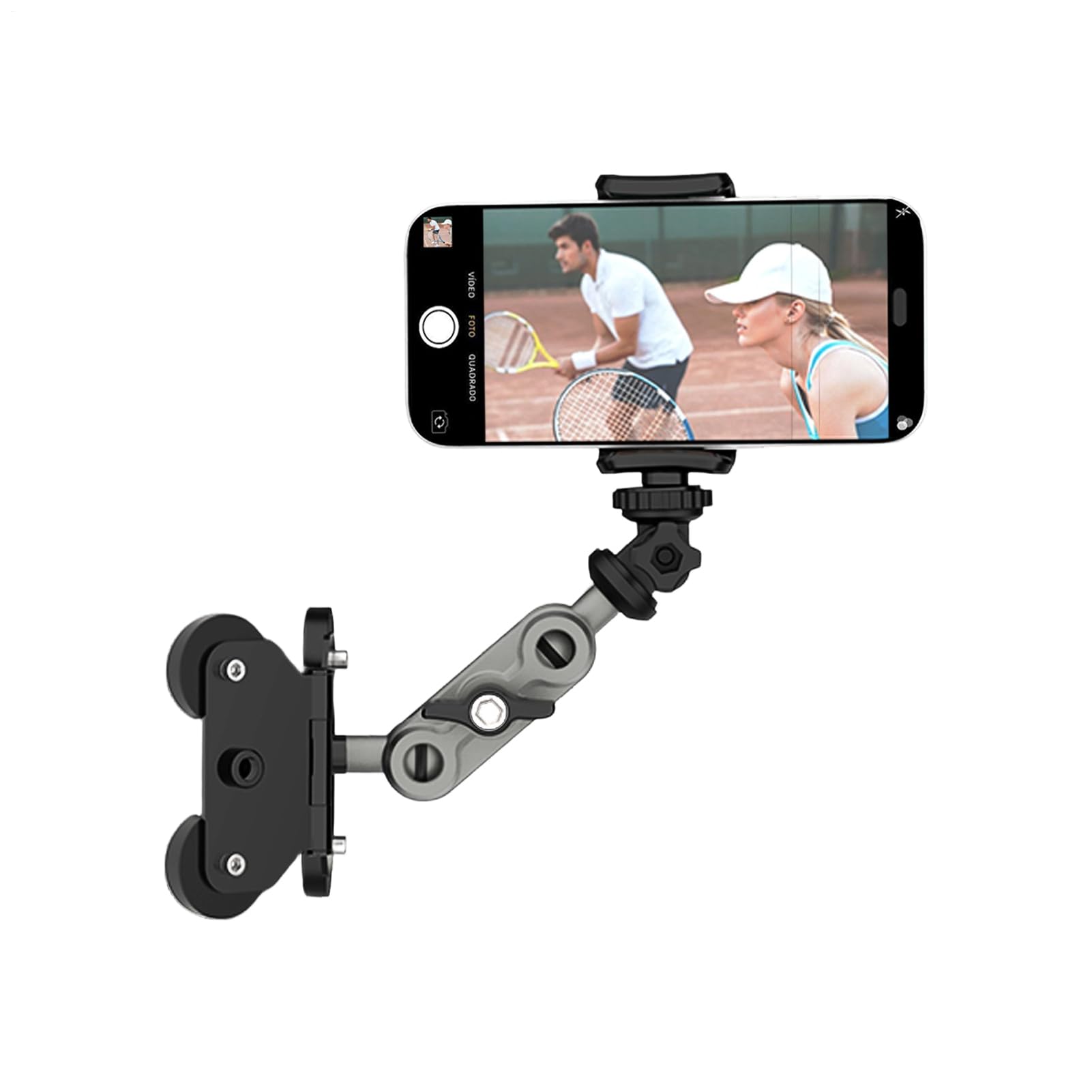 Soporte para teléfono | Cunas magnéticas portátiles para teléfonos inteligentes | Soporte para postes de valla de cámaras de acción, para grabar béisbol, tenis, sódminton, bádminton, fútbol