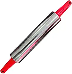 Rolo de Massa Inox Giratorio Pastel Pizza Torta e Massas em Geral