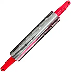 Rolo de Massa Inox Giratorio Pastel Pizza Torta e Massas em Geral