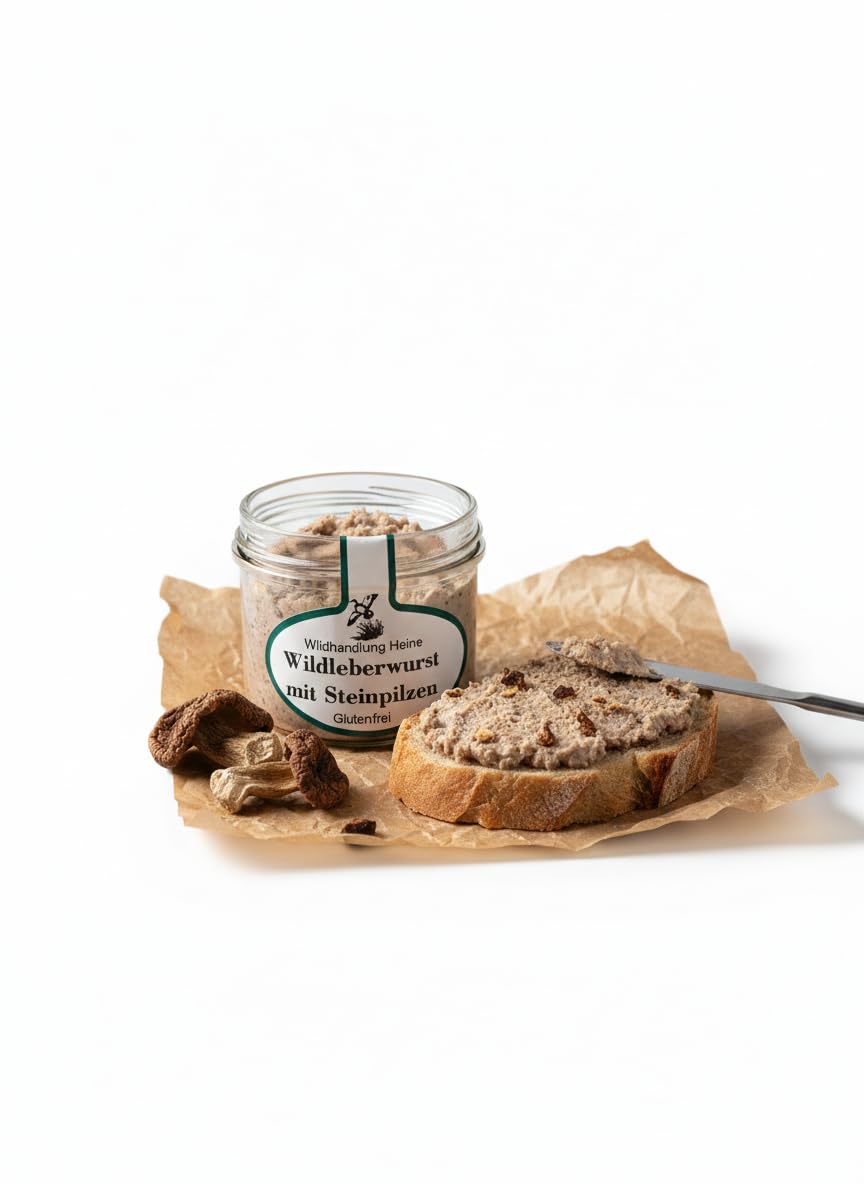 REGIONALA24 – Wildleberwurst mit Steinpilzen Handmade Manufaktur Wild Leberwurst Wildwurst Wurst