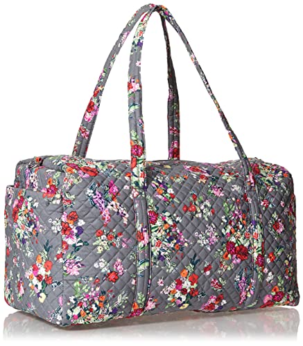 Vera Bradley Women's Large Travel Duffel Bag, Hope Blooms-Recycled Cotton, One Size