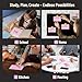 300 Count Index Cards 3 x 5 Inch Ruled Pink Index Cards, Flash Cards College Ruled for School, College, Office and Home Organization, Durable Study To Do List Note Cards with Ruled Lines