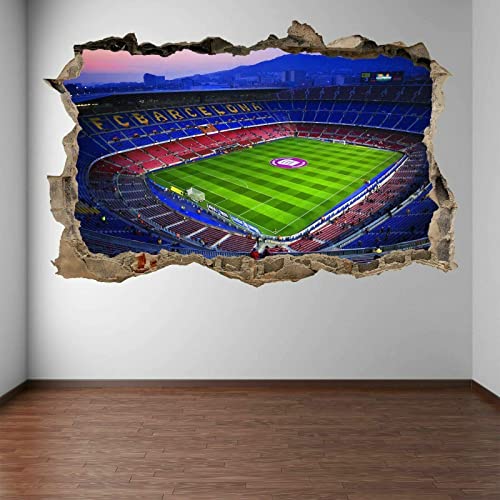 Nou Camp Barcelona Stadium 3D Wall Art Stickers Mural Kids Bedroom Football