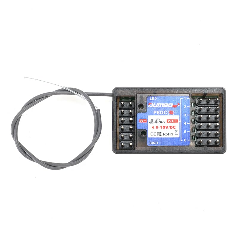 DUMBORC DDF-350 P6DCGレシーバー プロポと受信機 Amazon | DUMBORC P6DC 2.4G-6CHレシーバー DDF-350多機能受信機 連動