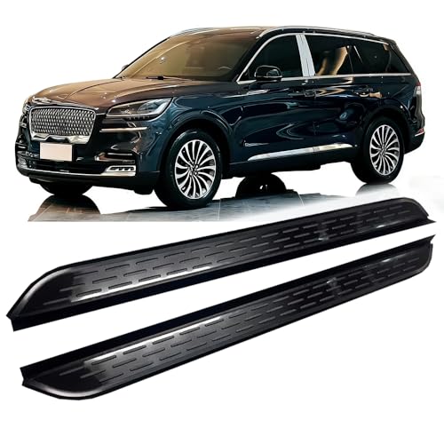 Estribos laterales aluminio negro para Lincoln Aviator 2020-2026 miniatura 1