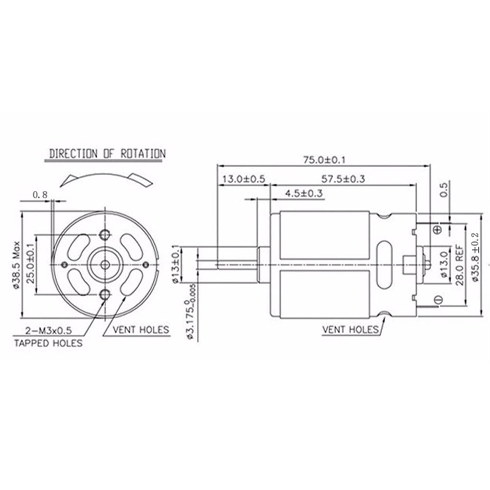 sostituzione elettrica 1 pz 12 Denti RS550 Motore Trapano a batteria Motore Cacciavite Motore 7.2V 9.6V 10.8V 12V 14.4V 16.8V 18V 25V 3mm Albero 550 Motore a CORRENTE CONTINUA cambio di velocità ( Col