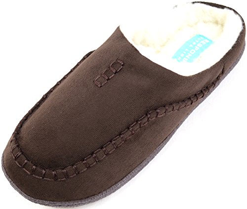 Chaussons homme en fausse fourrure Absolute Footwear pour des soirées d'hiver au chaud