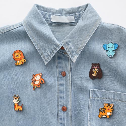 Pines de animales infantiles para decorar chaquetas vaqueras de adolescentes 4