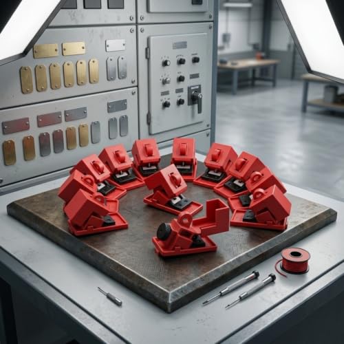 Cierres de seguridad para disyuntor para mantenimiento industrial seguro 6