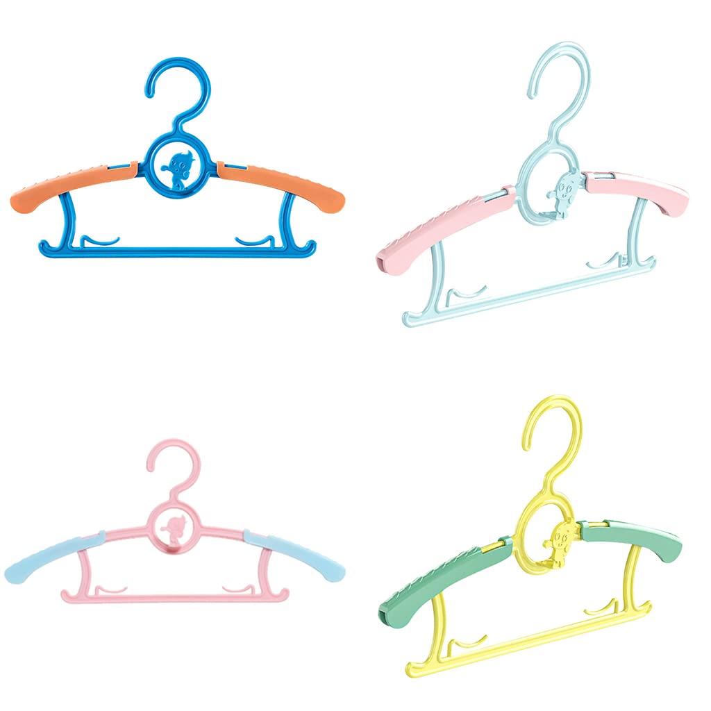 Zkbszn 20pcs Toddler Kids Child Nursery Closet Hangers Adjustable and Extendable Laundry Infant Hangers