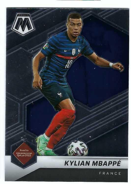 Miniatura 1 de KYLIAN MBAPPE 2021-22 Panini Mosaic FIFA Road to World Cup Qatar 2022 Soccer #6 Card France PSG