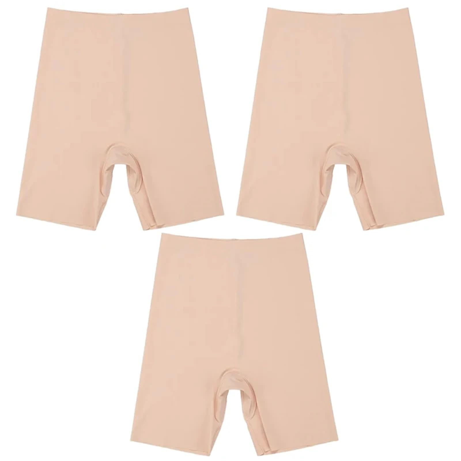 Pantalon de sécurité taille haute pour femme avec boxer sous-jupe beige