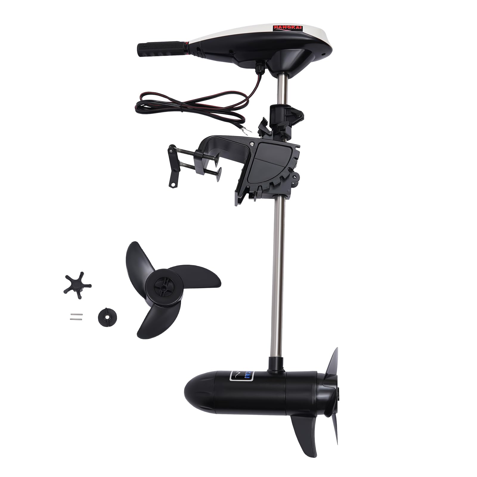 Motore fuoribordo elettrico 12V 20,41 kg 5 velocità avanti 2 retro per barca kayak canoa gommone