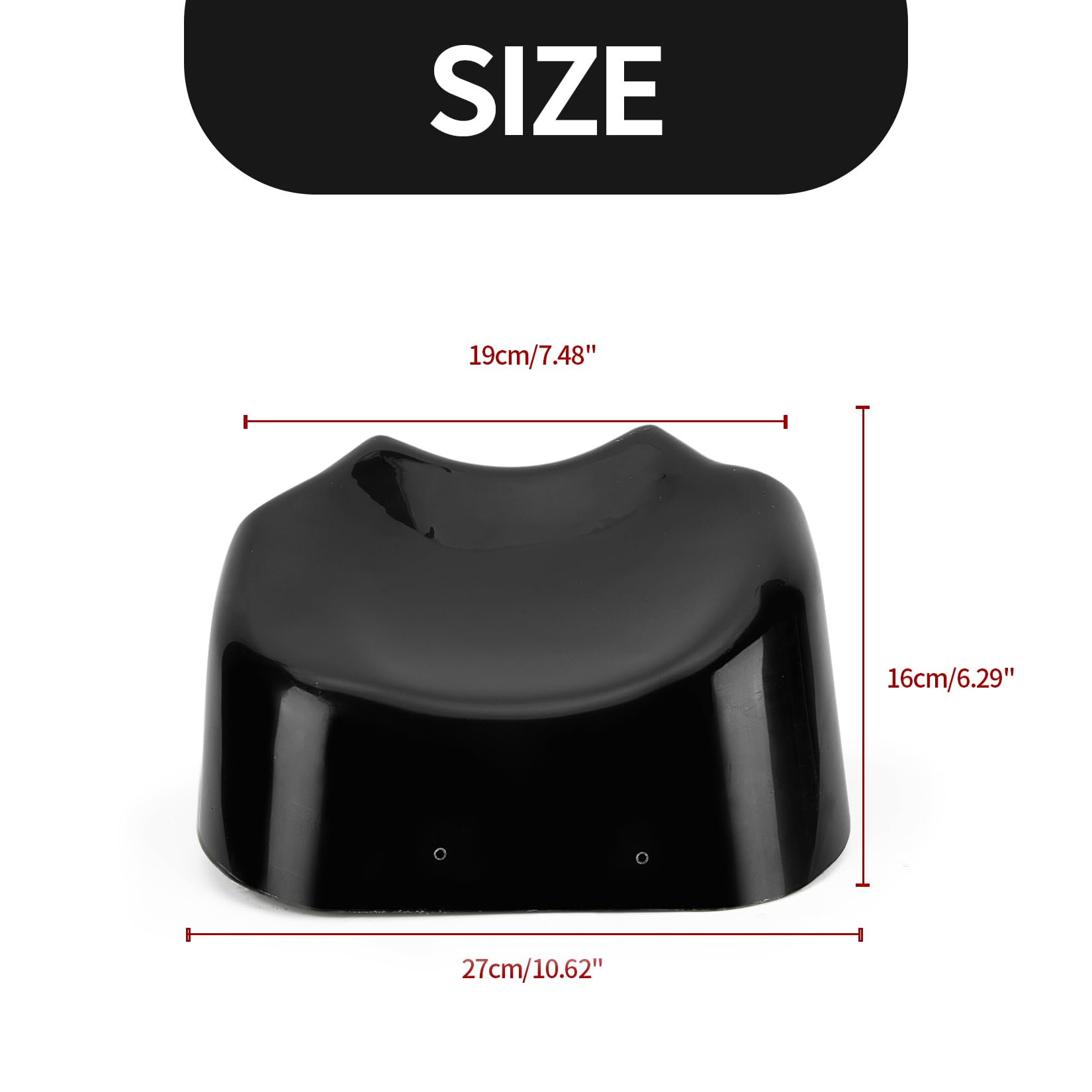 PSLER Boîte de Rangement Moto Accessoires Stéréo 3D Seau de Rangement Noir pour TMAX 560 Tech Max 2022 2023 2024