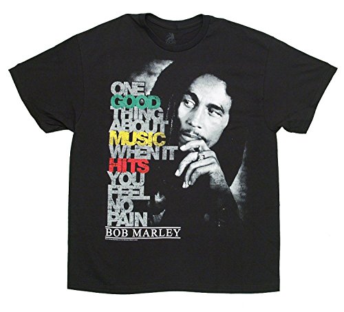 T-Shirt - Bob Marley - Good Music Hits Black/Large