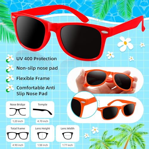 Kids Sunglasses Party Favors Bulk, Neon Sunglasses with UV400 Protection for Gilrs Boys Kids3