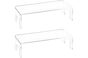 Frcctre Clear Acrylic Display Risers for Enhanced Visibility