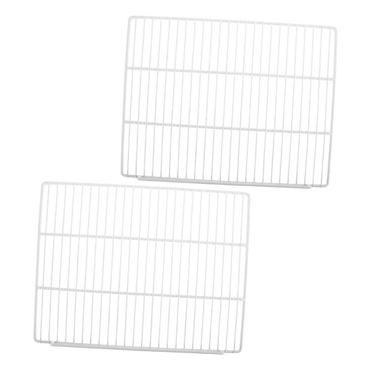 Mipcase 2piezas Estantes Del Refrigerador De Alambre Separadores De Almacenamiento Para Congelador Paneles De Malla Para Refrigeradores Comerciales Organizador De Estantes Para Refrigerado
