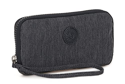 Kipling Zora - Portafogli Donna, Blu (Active Denim)