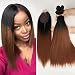 DÉBUT synthetic hair bundles with simple closure weave bundles with frontal swiss lace 7pcs Yaki Straight 16 18 20 inch 250g high temperature fiber