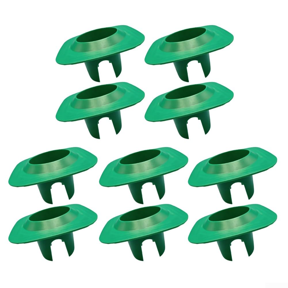 Protezione per la testa dell'irrigatore, per irrigatori pop-up, per mantenere la pulizia del prato e la longevità del sistema (10 pezzi, verde)