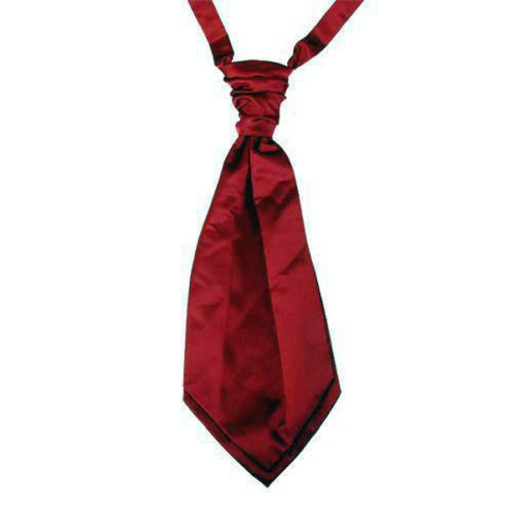 L&L® Wine red Collection Woven Paisley Jacquard Silk Knitted Satin Tie Wedding (Cravat)
