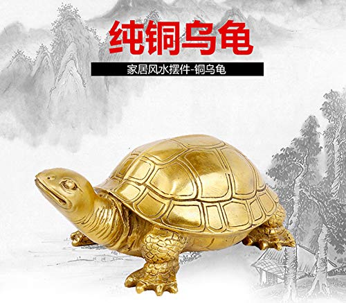 Amazon.co.jp: LAOJUNLU 真鍮の亀の置物 長寿の亀 真鍮の工芸品の置物