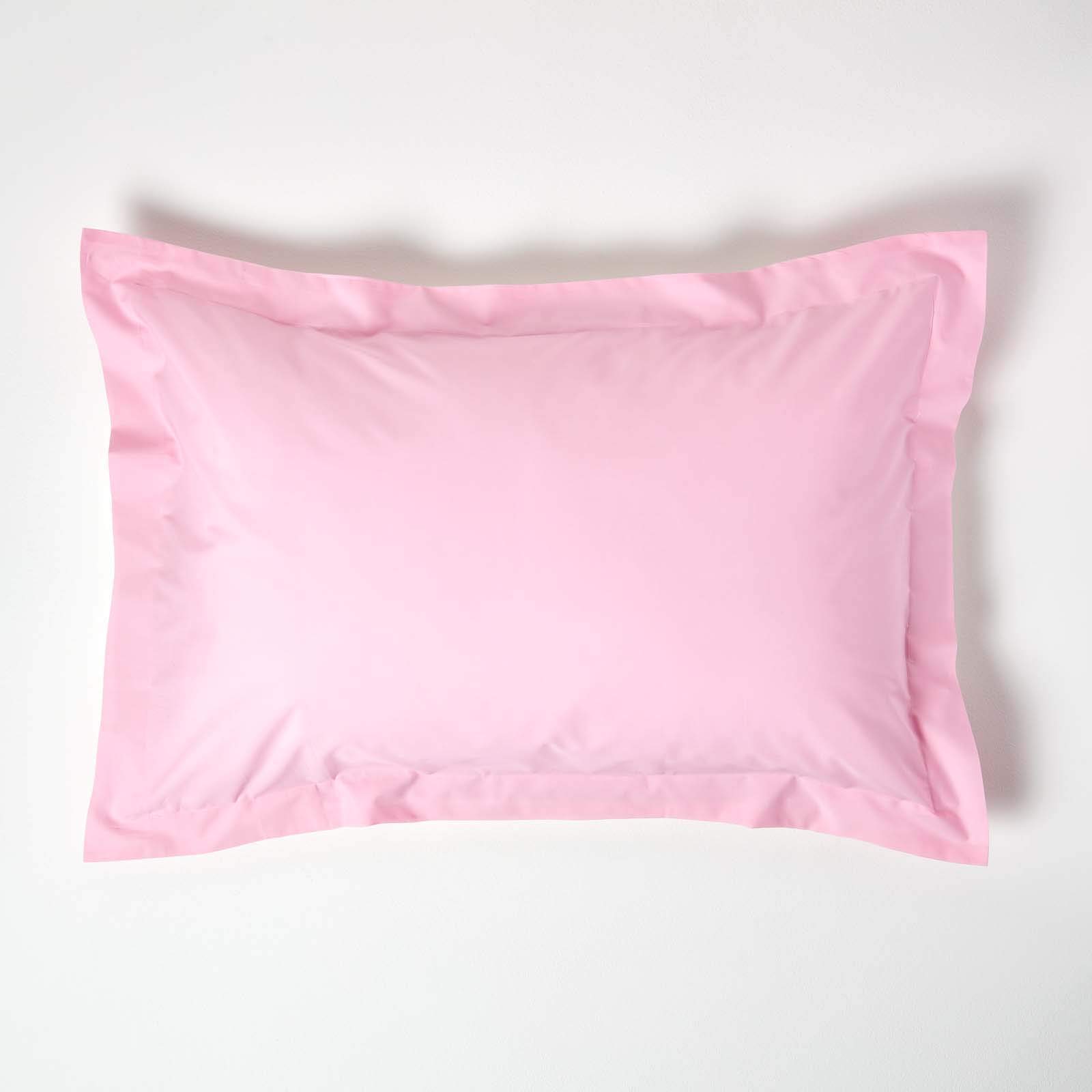 Homescapes Pink Pure Egyptian Cotton Oxford Pillowcase Standard Size 200 Tc 400 Thread Count Percale Equivalent Pillow Case