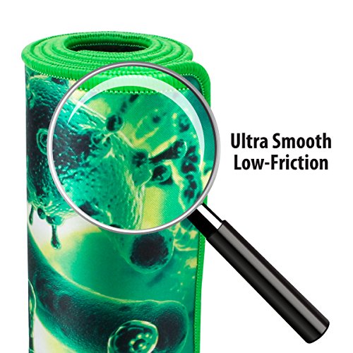 Enhance Extended Large Gaming Mouse Pad - Xl Mouse Mat (31.5" X 13.75") Anti-Fray Stitching For Professional Esports With Low-Friction Tracking Surface And Non-Slip Backing - Green #TOP6