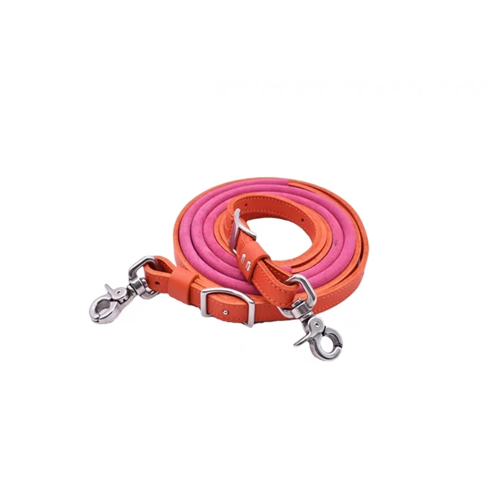 Riendas de barril recubiertas de gamuza for caballo(Pink)