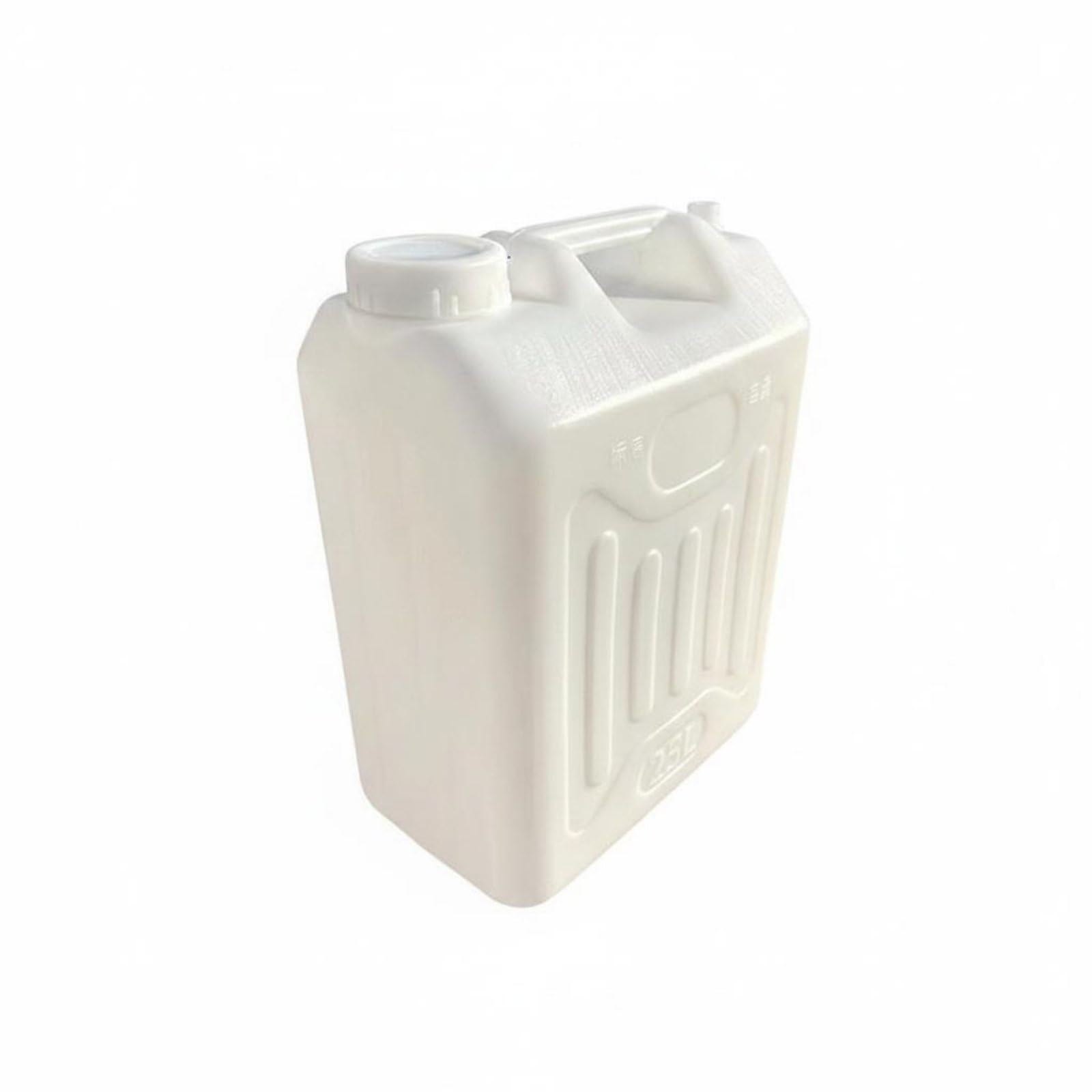 Contenitore Quadrato Piatto per Liquidi Alimentari Sigillato Resistente Pressione Trasportabile Adatto per Campeggio Cucina Magazzino, Bianco, 25L Largo Extra-spesso 1-2