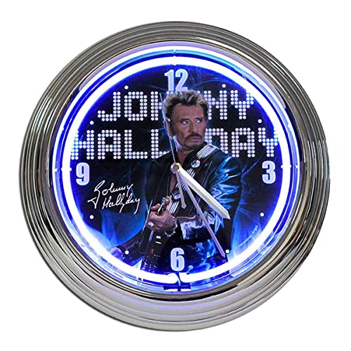 Johnny Hallyday Horloge Bleu