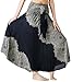 Long Skirts for Women Maxi Boho Skirt Hippie Clothes Bohemian Print (Hippierose Black, One Size)