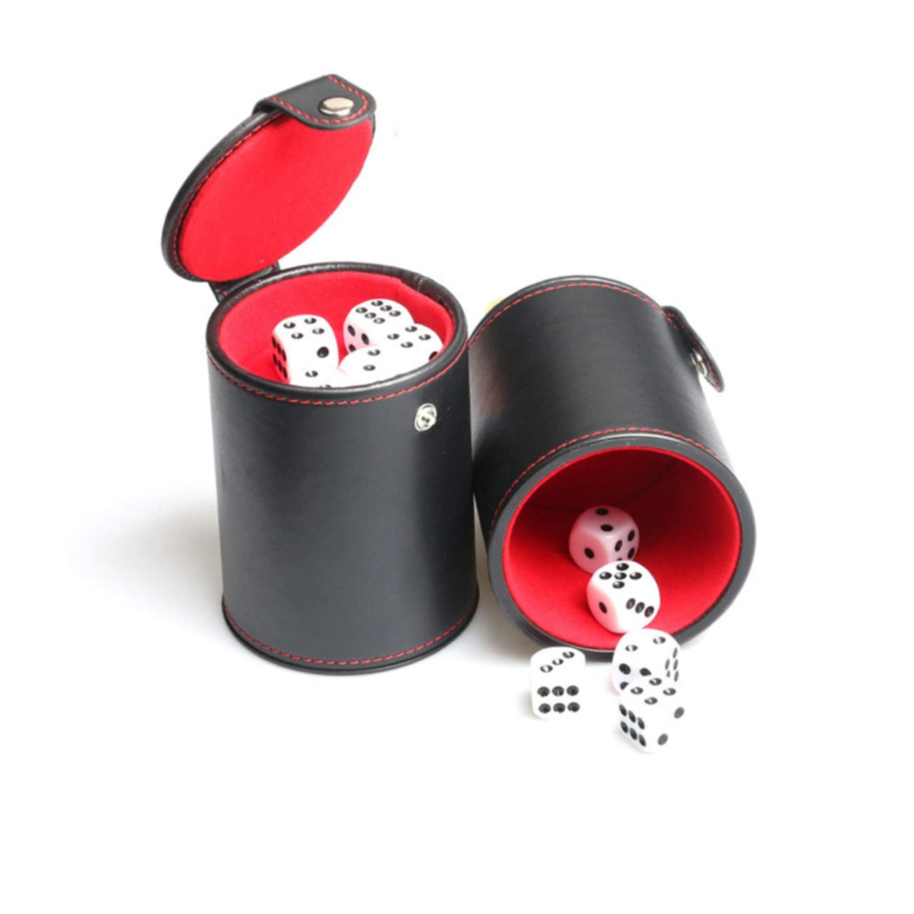 Alasum 3stücke Double Layer Silence Dice Box Leiser Würfelbecher Pu Brettspiele Ktv Und Bars Mit Für Würfel Würfel