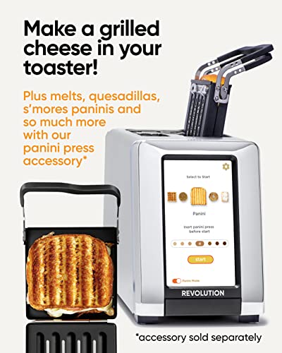 Revolution R180S Touchscreen Toaster With Patented Instaglo® Technology – Stainless Steel/Chrome, Plus Panini Mode #TOP4