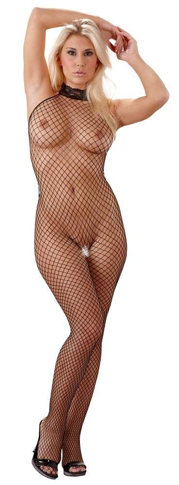 Mandy Mystery lingerie Black Medium/Large Net Catsuit