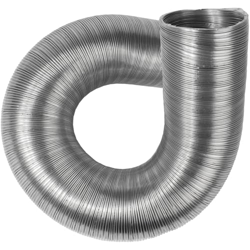 Vent Systems Flexibles Rund Aluminiumrohr DN 80 mm x 1.5 m lange Aluminiumschlauch, Flexibler Schlauch, Abluftschlauch für Heizung und Kühlung Klimaanlagen, Trockner, Abluftventilator