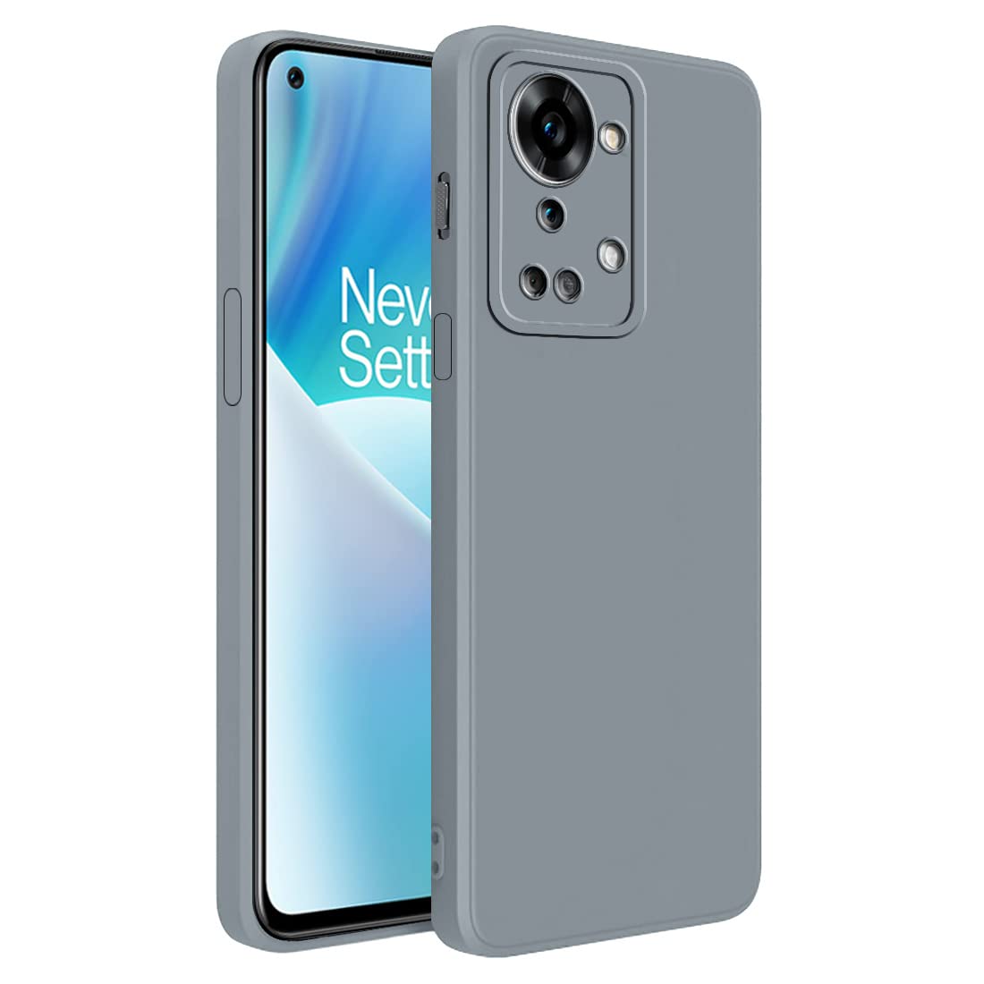 Casotec Back Cover for OnePlus Nord 2T 5G | Full Camera Protection | Liquid Silicon Case | Flexible Bumper Case for OnePlus Nord 2T 5G (Grey) (B0B7SDTGWB) Amazon Price History, Amazon Price Tracker