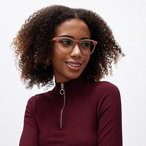 Image of HUSTLR Lenskart | Zero Power Bluecut & Antiglare Computer Eyeglasses | Full Rim Square Shape | As Seen On Shark Tank | For Men & Women | Medium | LB E14058-W