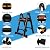 Wolec 12.5FT A-Frame Telescoping Extension Ladder with Wheels, Black