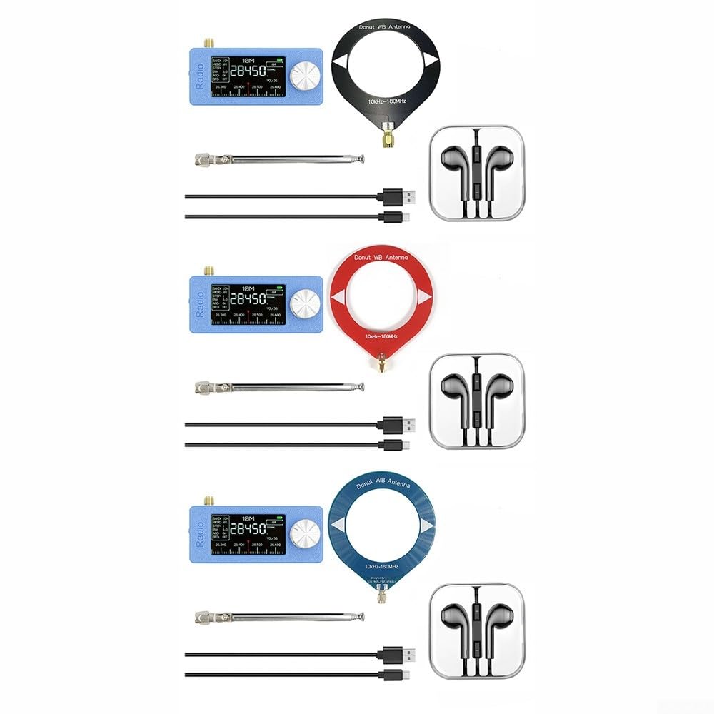 SI4732 per radio dsp da 1,9 pollici IPS a colori Pocket SI4732 per (rosso) | Display IPS HD da 1,9 pollici, SI4732 per chip dsp, visione chiara anche al sole, design compatto