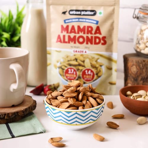 Image of Urban Platter Mamra Almonds, 250g (Rich in Healthy Fats and Protein | Nutrient-Dense | Premium Almond Variety)