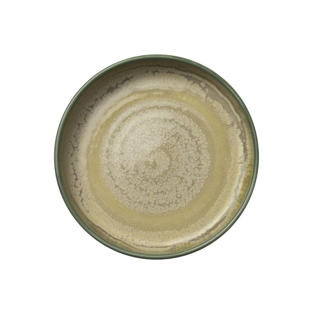 Assiettes creuses rondes 13,5 cm Steelite Aurora Jade lot de 12