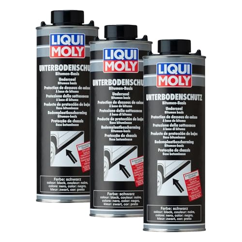 Liqui Moly 6112 producto anticorrosión chasis coche revestimiento betún negro 3 litros
