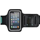Amzer Armband Case for iPhone 5/ 5S, iPhone SE, iPod Touch 5G, iPod Touch 6G (Black)