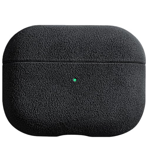 Alcantara AirPods Pro3 P[XJo[(2025) AirPods Pro 3Ή }CNt@Co[ 炳Obv 񕪊݌v LED\Ή Xgbvz[J h~ ȒP, ubN