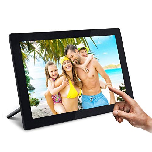 YENOCK Digital Picture Frame,10.1 Inch WiFi Photo Frame,HD IPS Touch Screen,16GB Storage,Share Photos