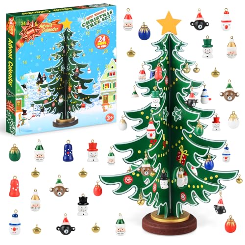 Adventskalender 2025 Weihnachtsbaum, 24 Tage Weihnachten Countdown...