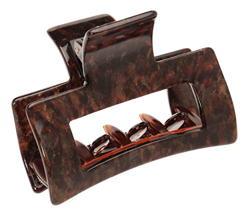 France Luxe Cutout Rectangle Claw Clip - Classic - Mojave